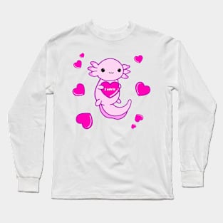 I Luv U Axolotl Long Sleeve T-Shirt